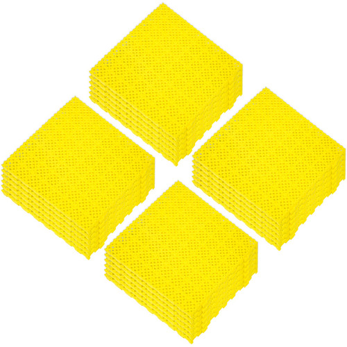 Drainage Tiles Interlocking 25 Pack Yellow, Outdoor Modular Interlocking Deck Tile 11.8x11.8x0.5 Inches, Dry Deck Tiles for Pool Shower Sauna Bathroom Deck Patio Garage