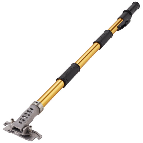 Drywall Flat Box Handle, 40''-64'', Anodized Aluminum Flat Finishing Extension Handle, 5-Section Length Adjustable, Non-slip Grip and 360 degree Painting for Plasterboard, Wallboard, Sheetrock