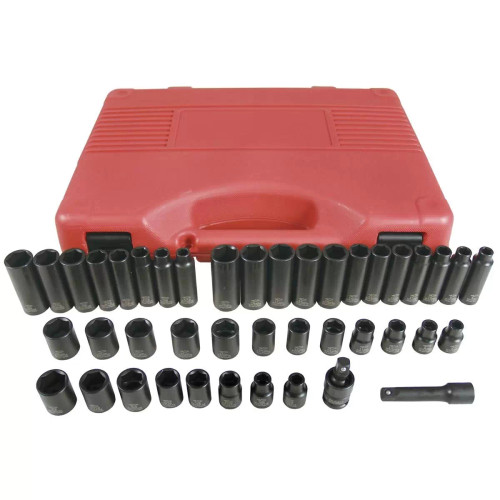 K Tool International 42-PIECE 3/8" DR. SAE AND MM IMP SOC SET
