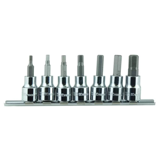 K Tool International SOC HEX BIT SET 3/8" DR 7 PC. SAE