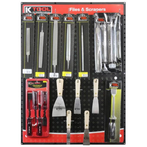 K Tool International Files & Scrapers Display