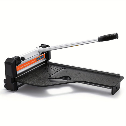 13 Multi-Material Vinyl Floor Cutter - Precision Cuts for Laminate, Rubber, LVP, LVT, SPC, PVC, VCT, WPC & Siding, Durable High-Speed Steel Blade, Easy-Grip Aluminum Handle, Safety Lock, Quiet Operation, Ideal for DIY & Professional Use