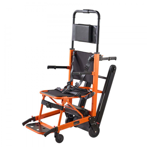 Electric Stair Chair, 450 lbs Load Capacity, Foldable Emergency Stair Climbing Wheelchair, Battery Operated Portable Stair Lift Chair Ambulance Firefighter Evacuation Use for Elderly, Disabled