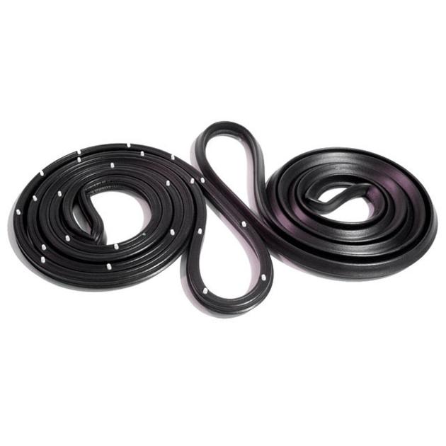 Metro Moulded Parts 1965-1966 Pontiac / Chevrolet Rear Molded Door Seals with Clips. for 4-Door Wagon LM 21-D/W