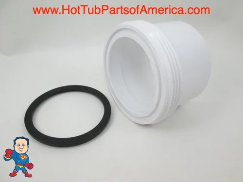 2 1/2″ Slip x 2 1/2″ Thread Spa Heater Union with Gasket – Hot Tub Plumbing Fitting