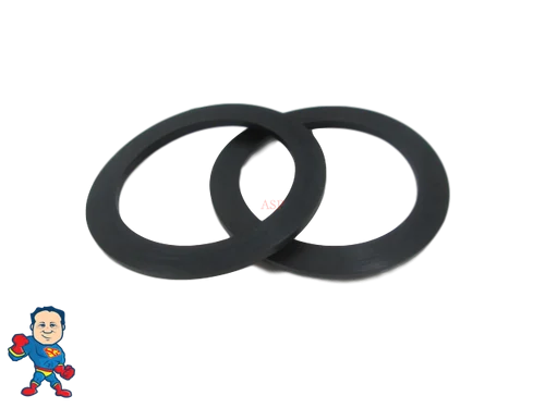 2-Pack 2 Inch Hot Tub Heater/Pump Union Gaskets – 2.5″ Lip – Balboa Gecko Compatible