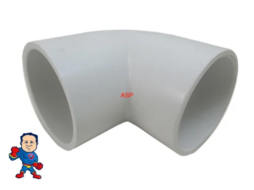 2″ Slip x 2″ Slip 90° PVC Elbow Fitting for Hot Tub Spa Plumbing