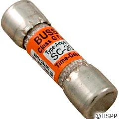 20 Amp Cooper Bussman SC-20 Fuse – 1 1/4″ x 3/8″ Hot Tub Control Board Replacement