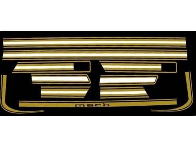 STRIPE SET, MACH 1, GOLD W/WHITE, REFLECTIVE