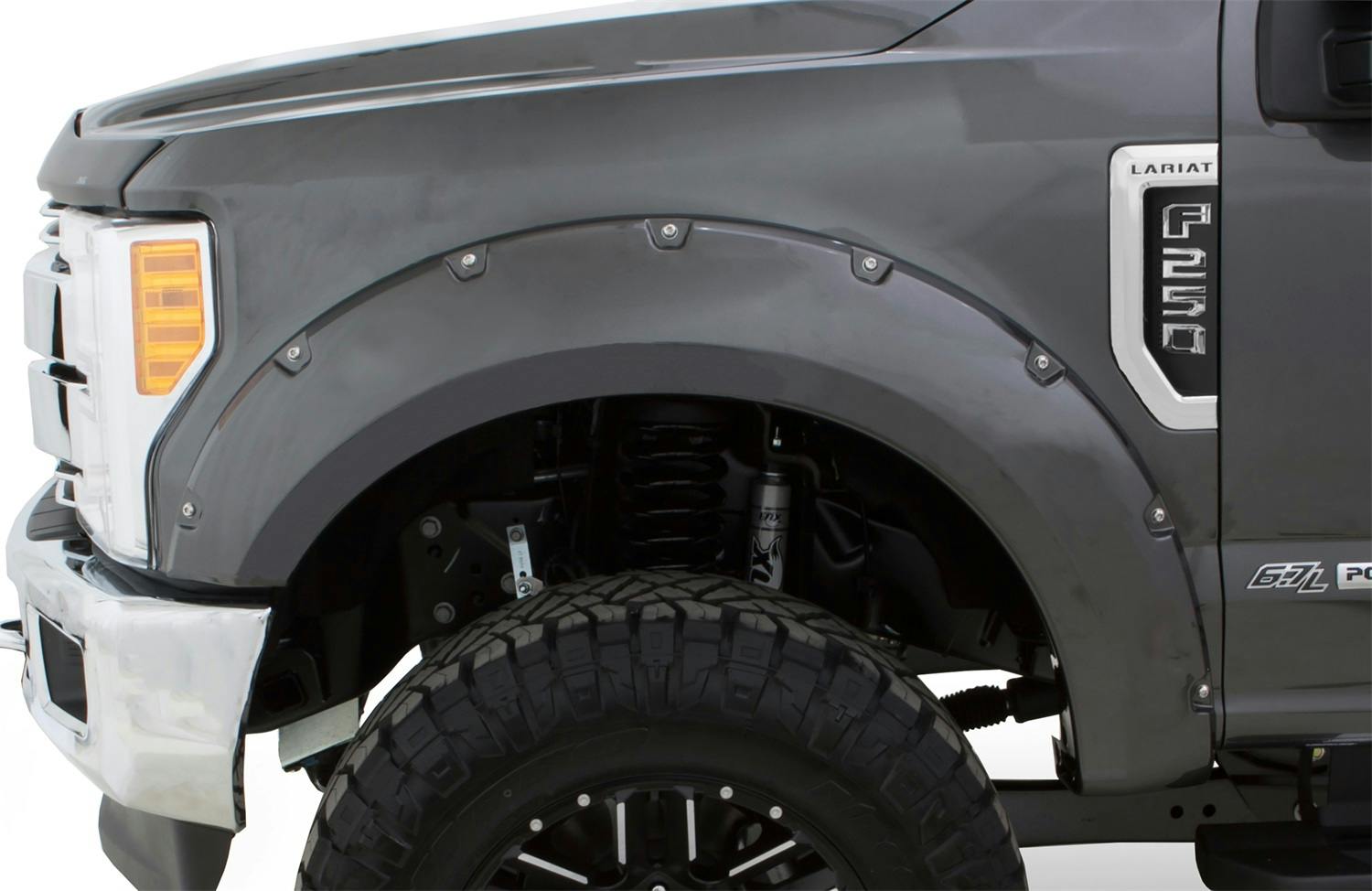 Bushwacker 20945-12 Fender Flares Pocket Style-Color Oxford White Smooth Finish 4 Pc