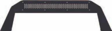 Go Rhino 25101T Trailline 10 Light Mount Bar for 07-18 Jeep Wrangler JK, 18-25 JL & 20-25 Gladiator JT