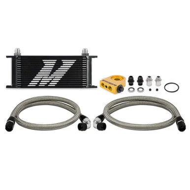 Mishimoto MMOC-U16TBK Universal 16 Row Oil Cooler Thermostatic Black