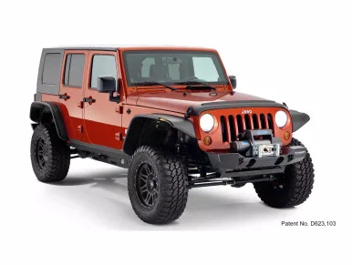 Bushwacker 10918-07 Flat Fender Flares for 07-18 Jeep Wrangler Unlimited JK