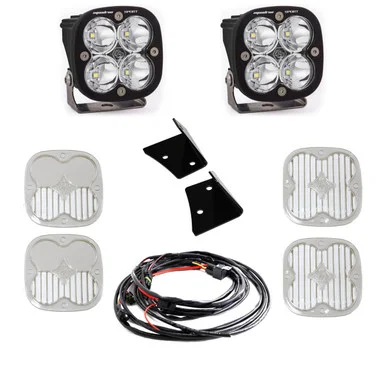 Baja Designs 447796 Squadron Sport A-Pillar Light Kit Clear for 07-18 Jeep Wrangler JK