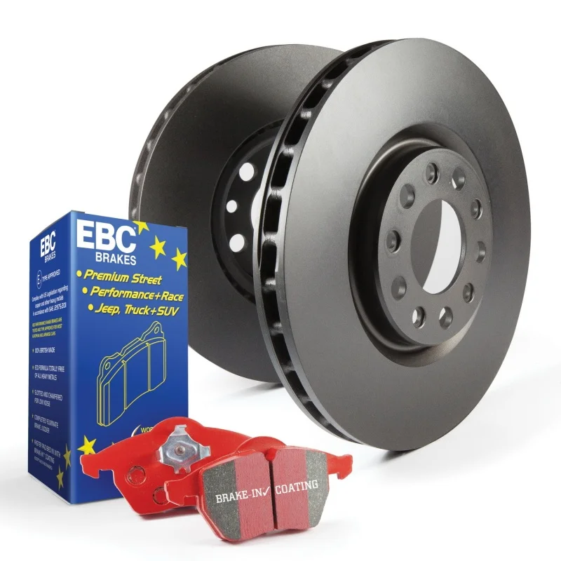 Jaguar XK Brake Pads and Rotors – Front – Premium – EBC – Redstuff – ’71 – ’74