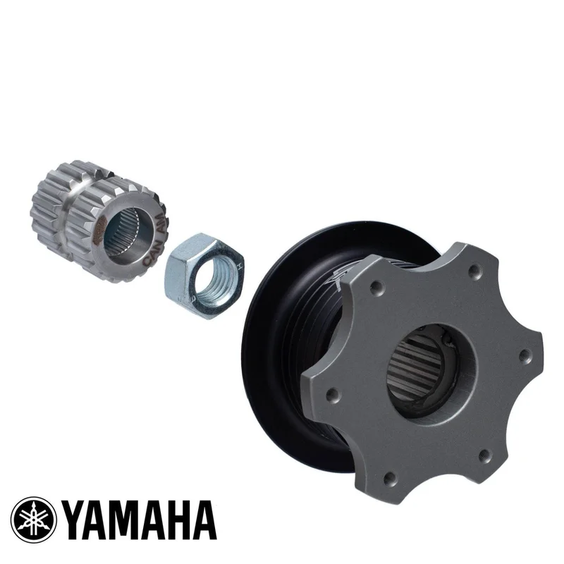 6 bolt aluminium Steering wheel Quick Release adapter-Yamaha