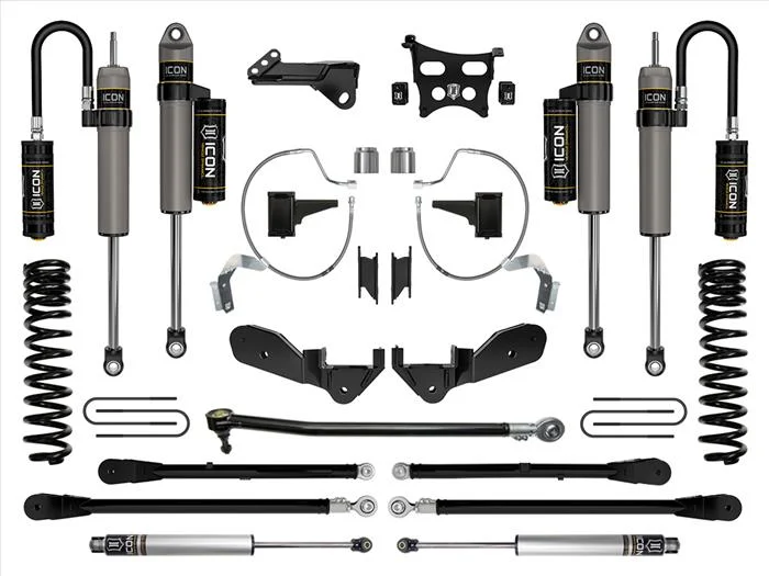 ICON 2023+ Ford F-250/F-350 Super Duty 4WD Diesel, 4.5″ Lift, Stage 6 Suspension System