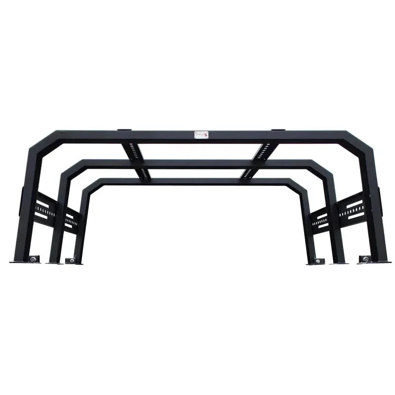 Fishbone Offroad Black Powdercoated Full Tackle Bed Rack: Jeep Gladiator 20-25 3.6L/3.0L EcoDiesel