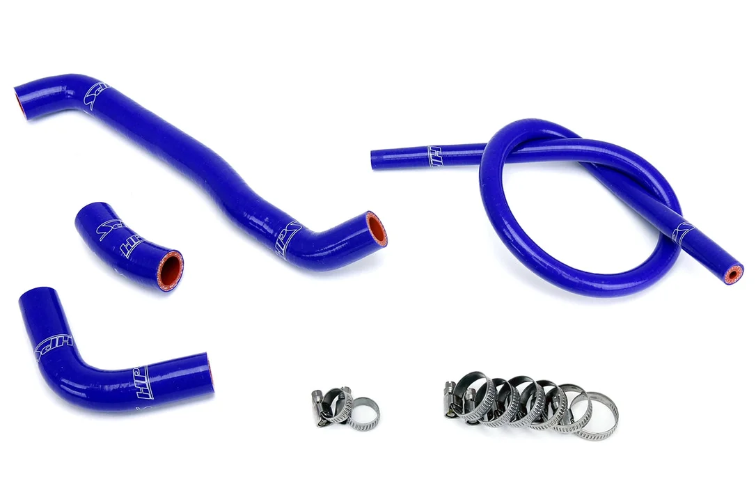 HPS Performance High Temp Reinforced Silicone Radiator Coolant Hose Kit, Blue, 57-1359-BLUE