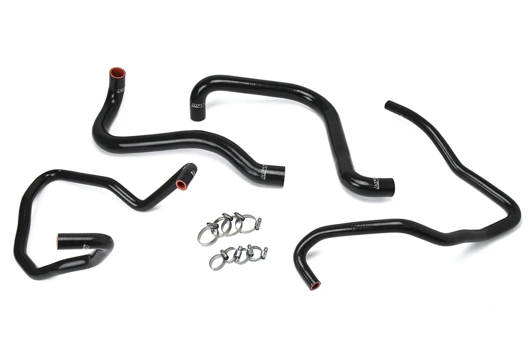HPS Performance High Temp Reinforced Silicone Radiator and Heater Coolant Hose Kit, Black, 57-1589-BLK