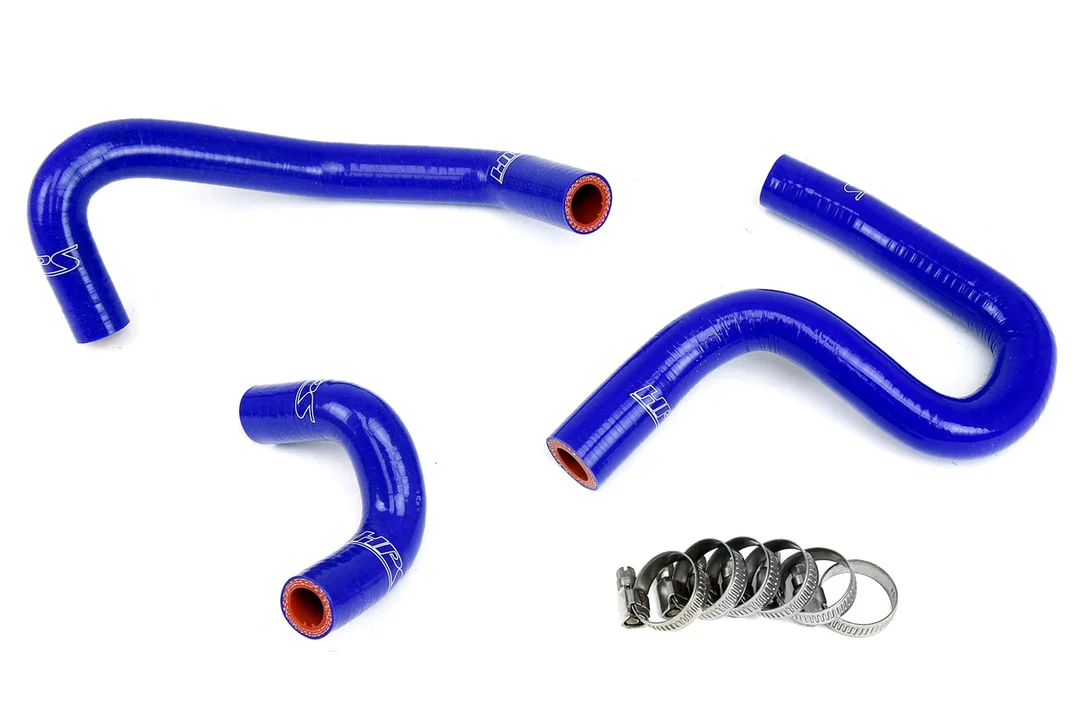 HPS Performance High Temp Reinforced Silicone Heater Coolant Hose Kit, Blue, 57-1763-BLUE