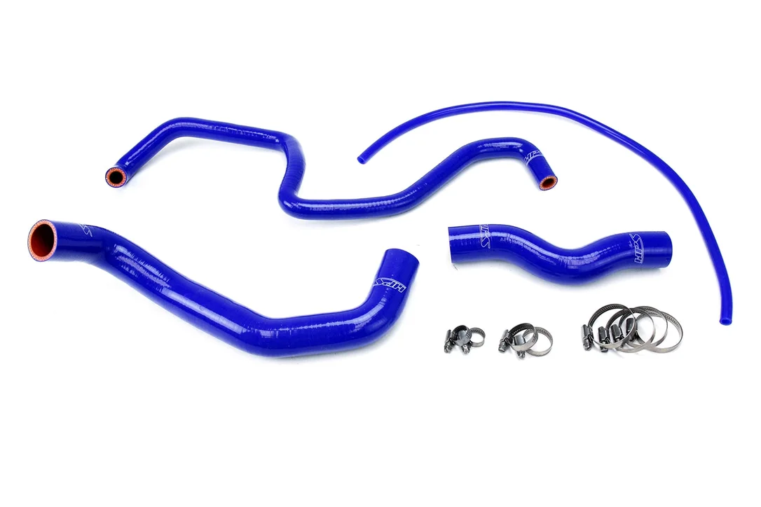 HPS Performance High Temp Reinforced Silicone Radiator Coolant Hose Kit, Blue, 57-1048-BLUE