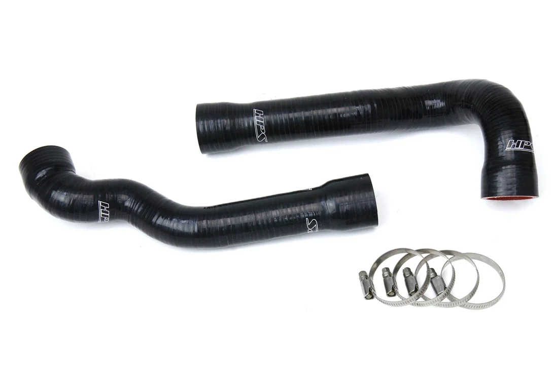 HPS Performance High Temp Reinforced Silicone Radiator Coolant Hose Kit, Black, 57-1855-BLK