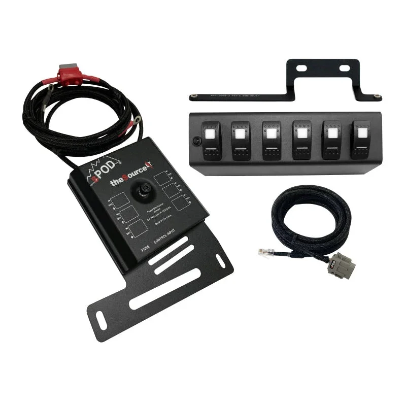 SPOD SourceLT Amber LED Switch Panel: Jeep Wrangler JK 2009-2018