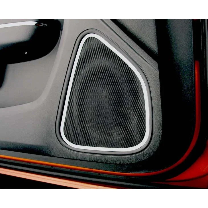 American Car Craft Front Door Speaker Trim (Polished): Dodge Charger R/T 2011 – 2014