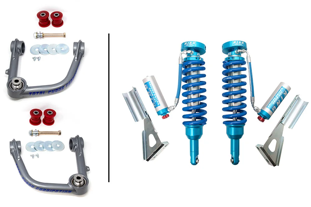Total Chaos Fabrication UCA w/ Adjustable King Coilover 2.5 Inch Shocks For 4Runner (2010-2024)