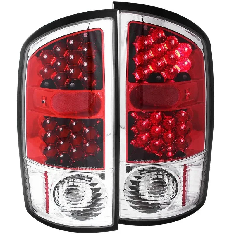 ANZO LED Tail Lights (Red/Clear): Fits Most Dodge 5.9L Diesel/5.7L/3.9L/3.7L (02-06)
