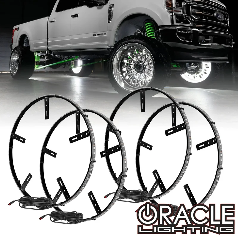 Oracle Lighting LED Illuminated Wheel Rings – Colorshift RGB+W