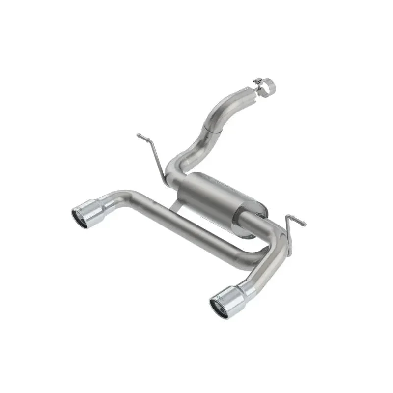Borla S-Type Axle-Back Exhaust System (Polished Tips): Jeep Wrangler 18-26 2.0L Turbo