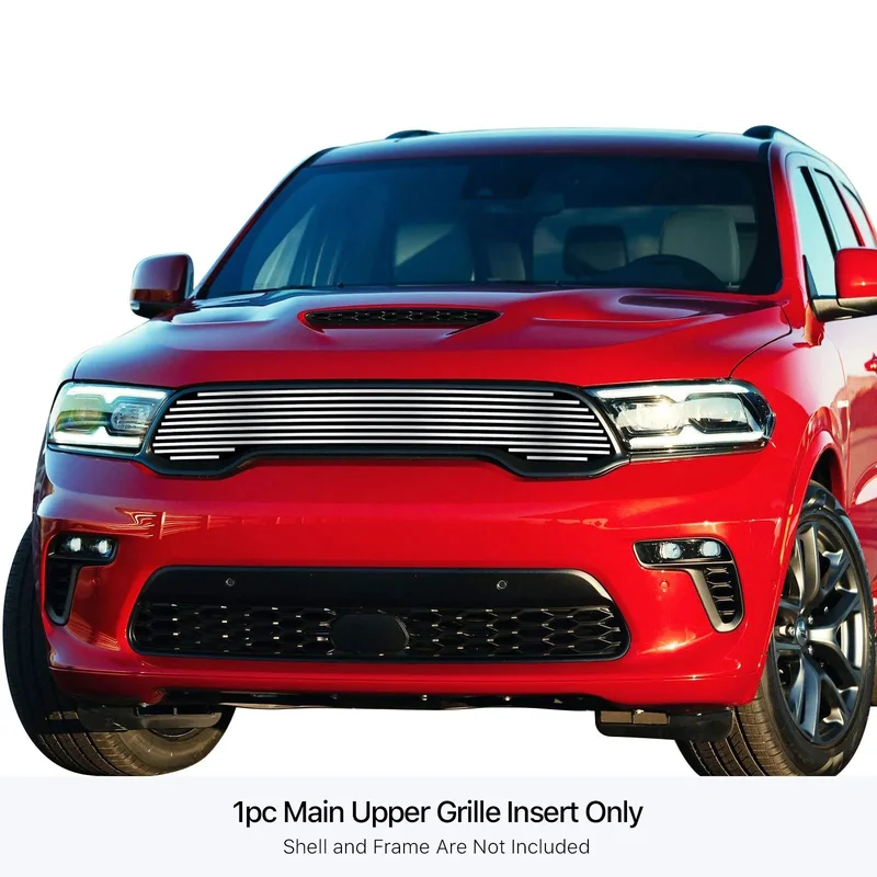 APS Polished Stainless Upper Billet Grille: Dodge Durango SXT & Citadel 2021 – 2024