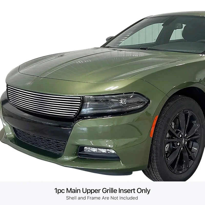 APS Polished Stainless Upper Billet Grille: Dodge Charger 3.6L V6 2015 – 2023
