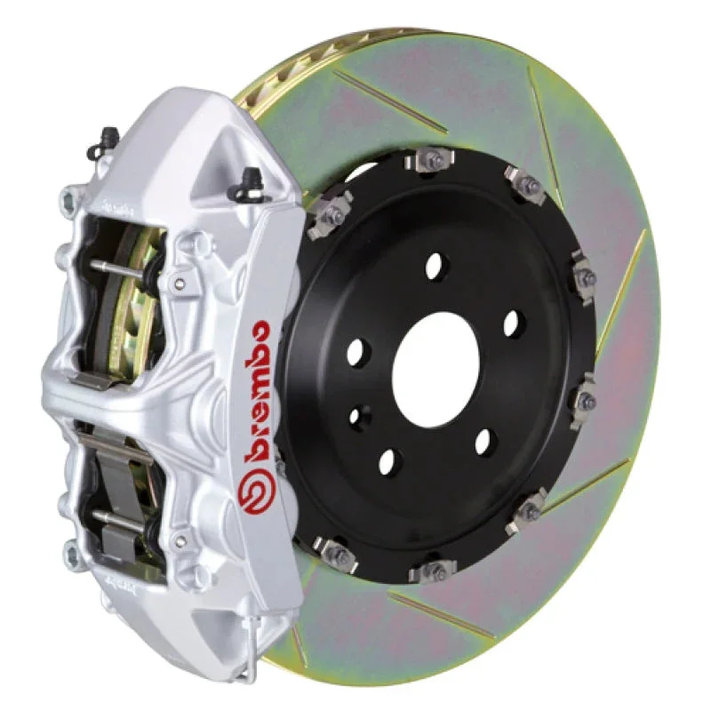 Brembo GT 6-Piston Big Brake Kit (Silver, T1 Slotted, 365mm) (FRONT): Jeep Wrangler JK 2007 – 2018