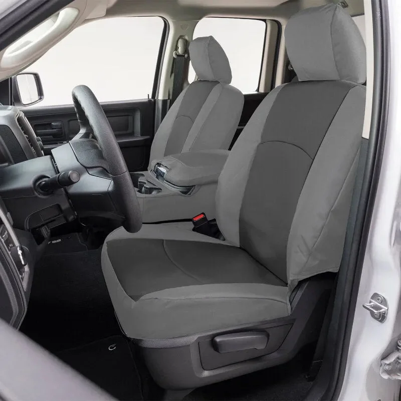 Covercraft Endura PrecisionFit Seat Covers (FRONT): Ram 2500 / 3500 19-26 6.7L Diesel/6.4L – Charcoal/Silver