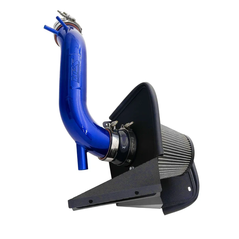 HPS Performance Air Intake Kit with Heat Shield, Blue, 827-713BL