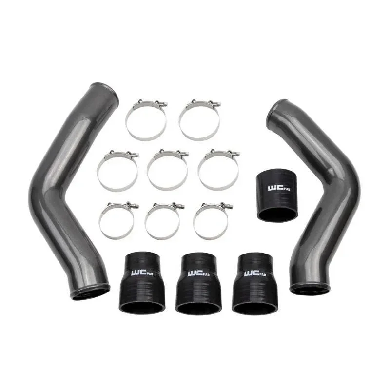 Wehrli Gloss Black Intercooler Pipes Kit: Ram 2500 / 3500 13-18 6.7L Diesel