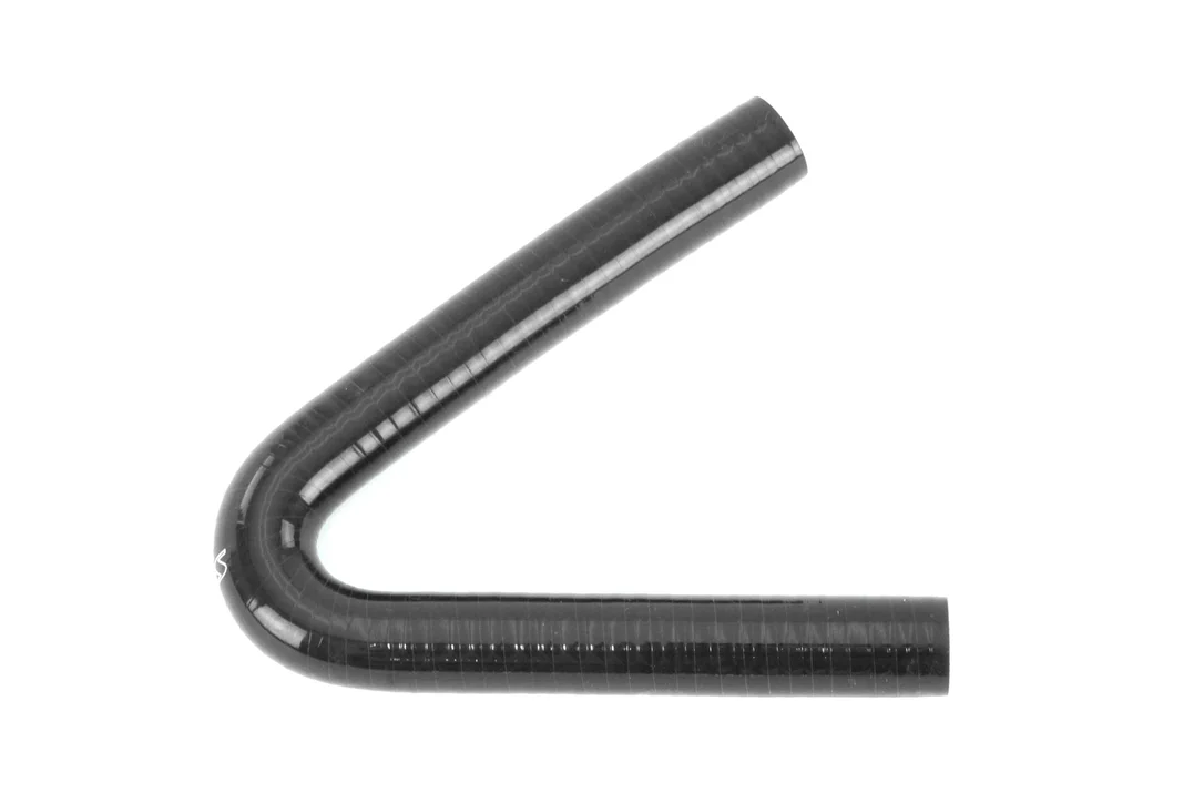 HPS 3/8″ (9.5mm) Silicone 135 Degree Elbow Coupler Hose, High Temp 4-ply Reinforced, Black