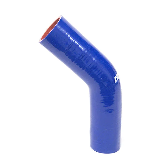 HPS 2-3/8″ ID High Temp 4-ply Reinforced Silicone 45 Degree Elbow Coupler Hose Blue (60mm ID)