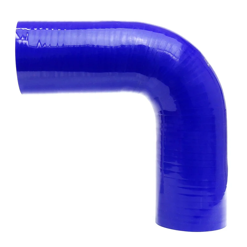 HPS 2.75″ ID High Temp 4-ply Reinforced Silicone 90 Degree Elbow Coupler Hose Blue (70mm ID)