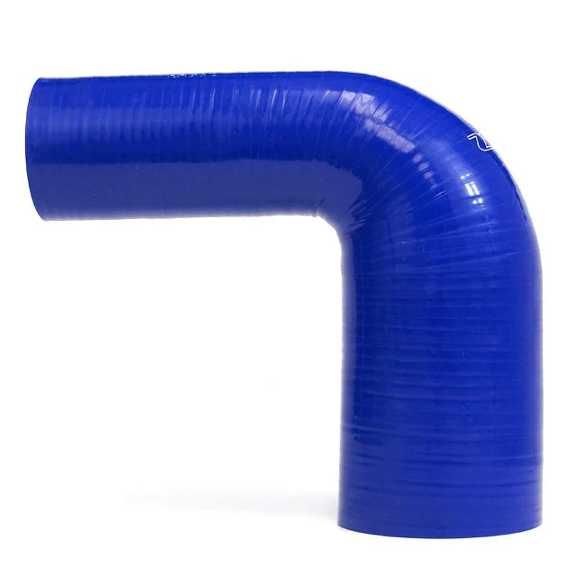 HPS 1″ – 1.75″ ID High Temp 4-ply Reinforced Silicone 90 Degree Elbow Reducer Hose Blue (25mm – 45mm ID)