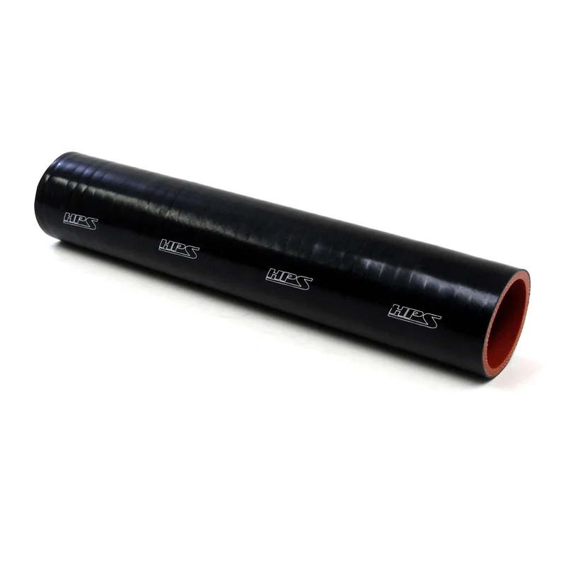 HPS 1″ ID , 1 Foot Long High Temp 4-ply Reinforced Silicone Coupler Tube Hose Black (25mm ID)