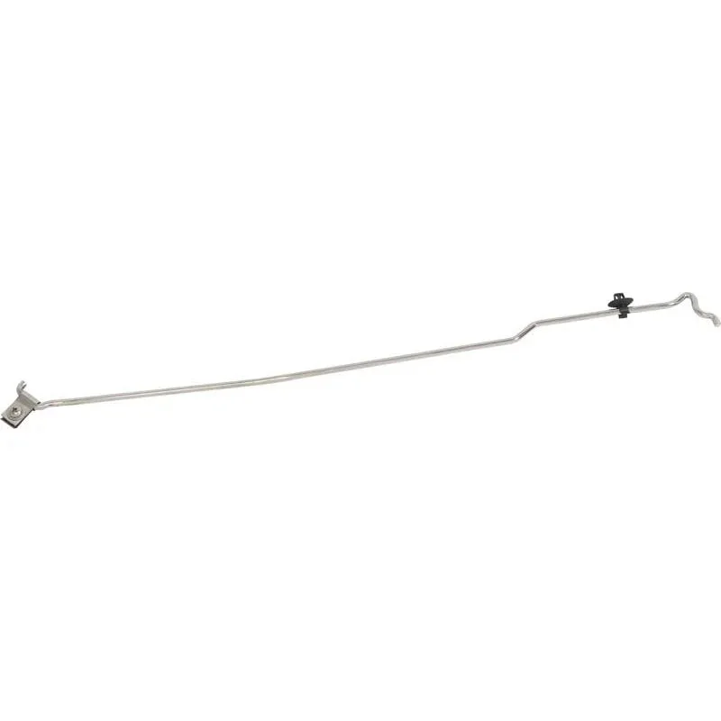 Kentrol Polished Silver Hood Prop Rod: Jeep Wrangler (07-18)
