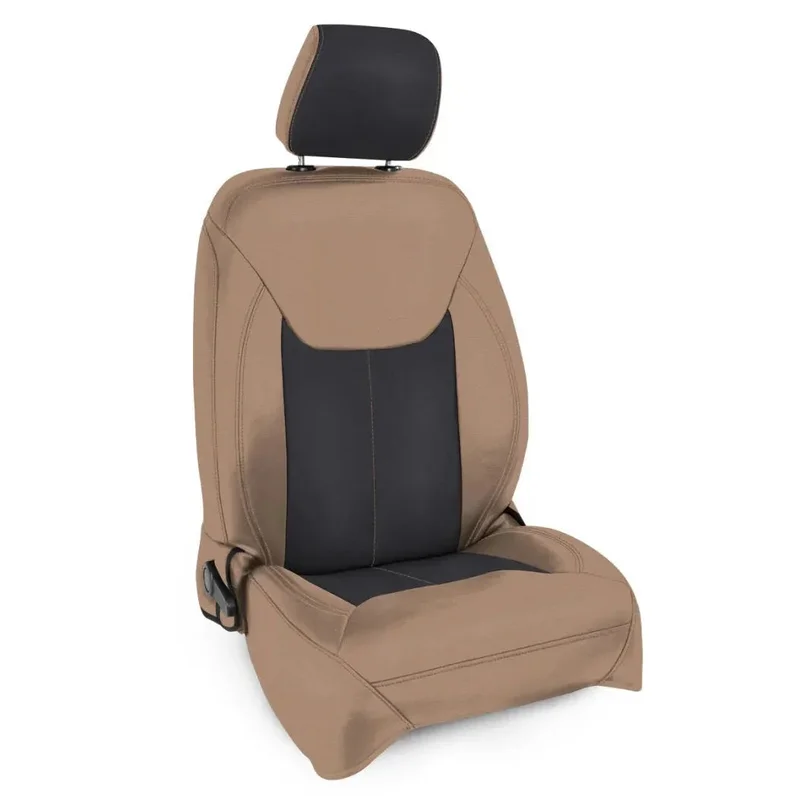 PRP Seats Front Seat Covers (PAIR): Jeep Wrangler 13-17 3.6L V6 – Black/Tan
