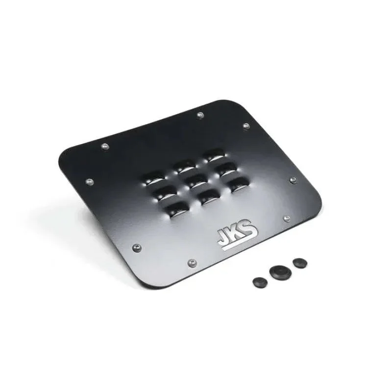JKS Manufacturing Louvered Metal Tailgate Vent Cover: Jeep Wrangler 07-18 3.8L/3.6L/2.0L