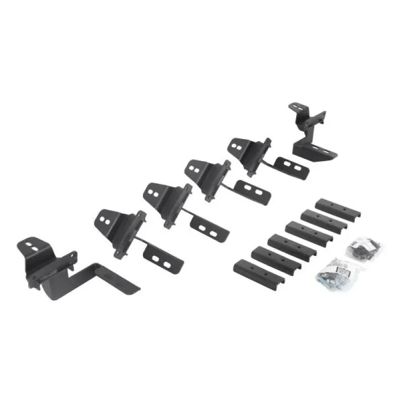 Go Rhino Mounting Brackets for Running Boards: Jeep Wrangler 07-17 3.8L/3.6L – Textured Black