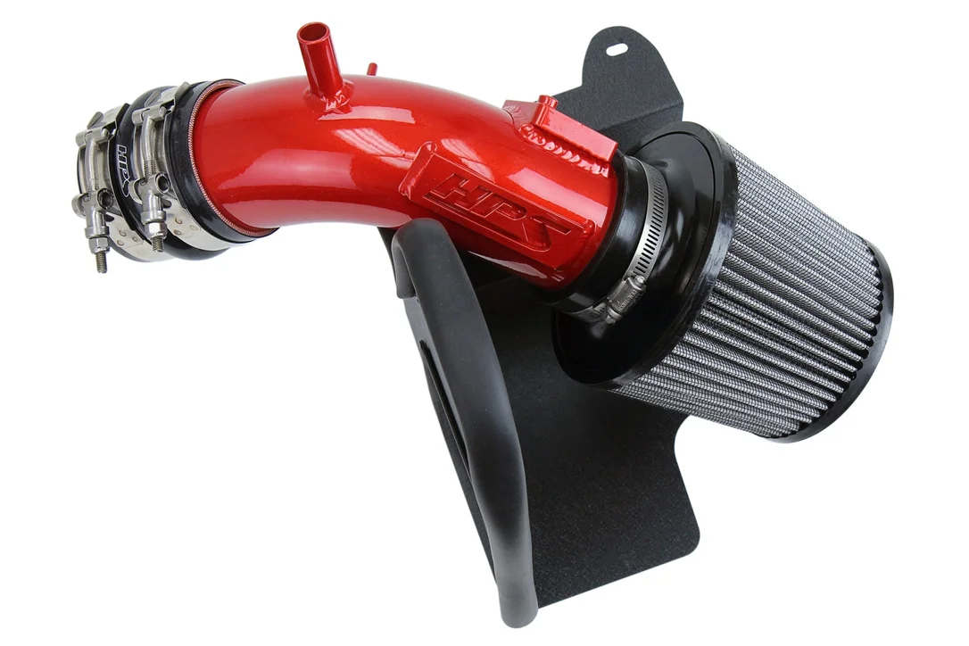 HPS Performance Air Intake Kit with Heat Shield, Red, 827-665R