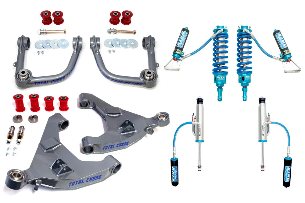MID TRAVEL LIFT KIT W/ ADJUSTABLE COILOVER 3.0 INCH DIAMETER FRONT AND REAR SHOCKS – LEXUS GX470